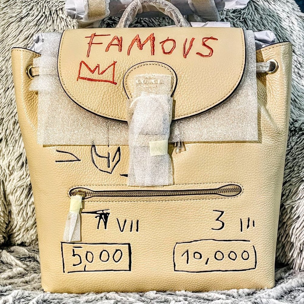 BNWT - COACH x JEAN-MICHEL BASQUIAT KLEO BACKPACK (C5662)